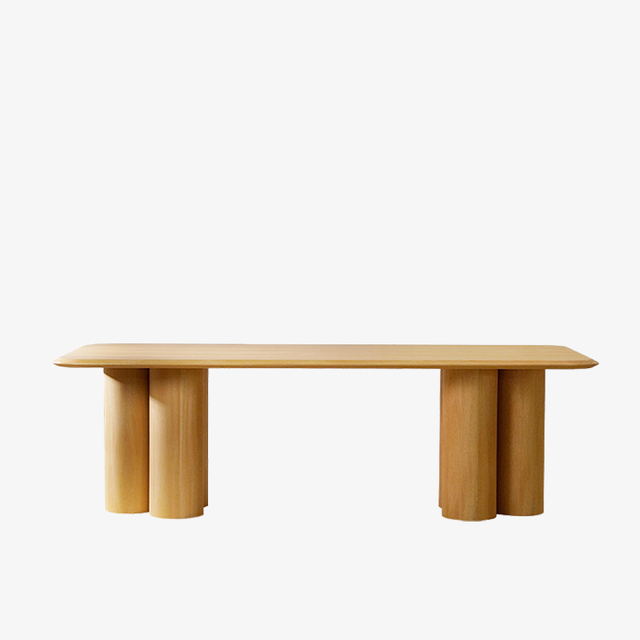 Минималистский квадратный деревянный обеденный стол для фермерского дома на 4 персоны