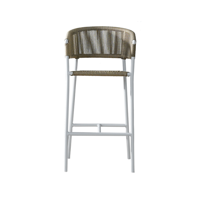 Кухонная мебель стула белого металла Барные стулья Веаве на открытом воздухе