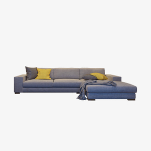 Минималистский комбинированный диван для гостиной