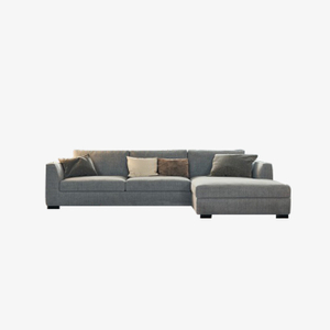 Роскошный серый секционный диван