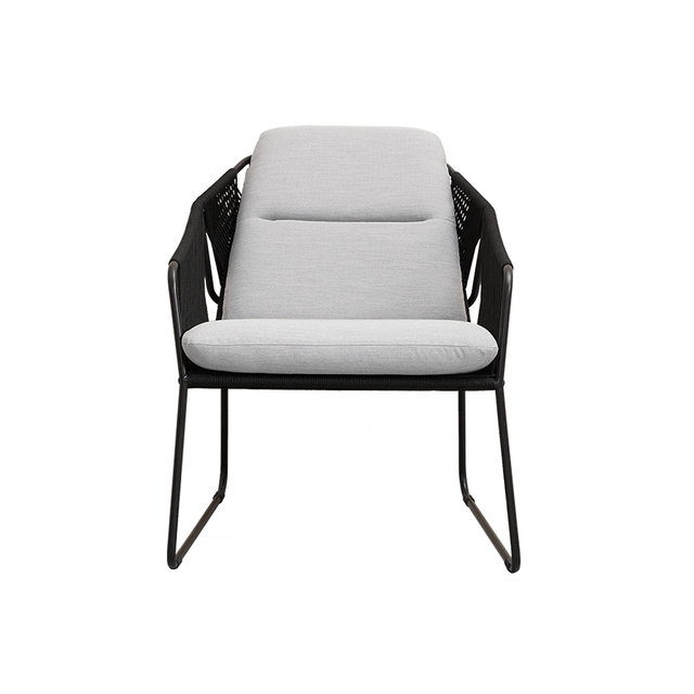 Современная водоустойчивая черная подушка кресла для отдыха Веаве металла съемная