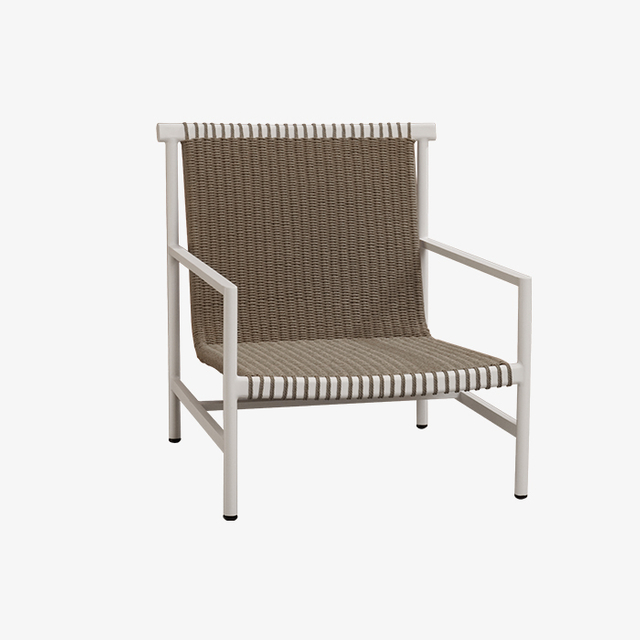  Минималистская мебель, уличное металлическое плетеное кресло для отдыха, белое