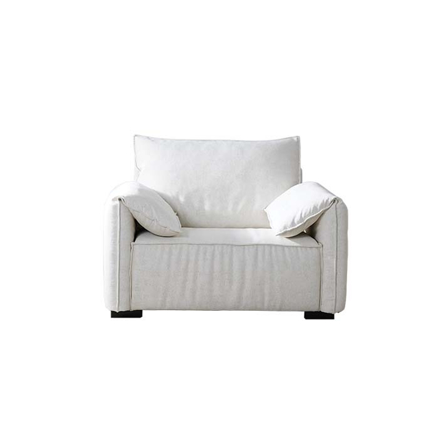 Роскошное современное белое одноместное кресло с мягкой обивкой и акцентным креслом