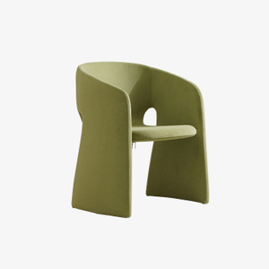 Итальянское современное зеленое бархатное обеденное кресло 