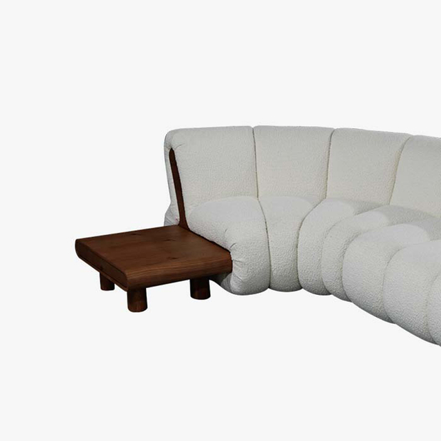 Минималистский изогнутый модульный секционный диван, шестиместный мягкий длинный диван для гостиной