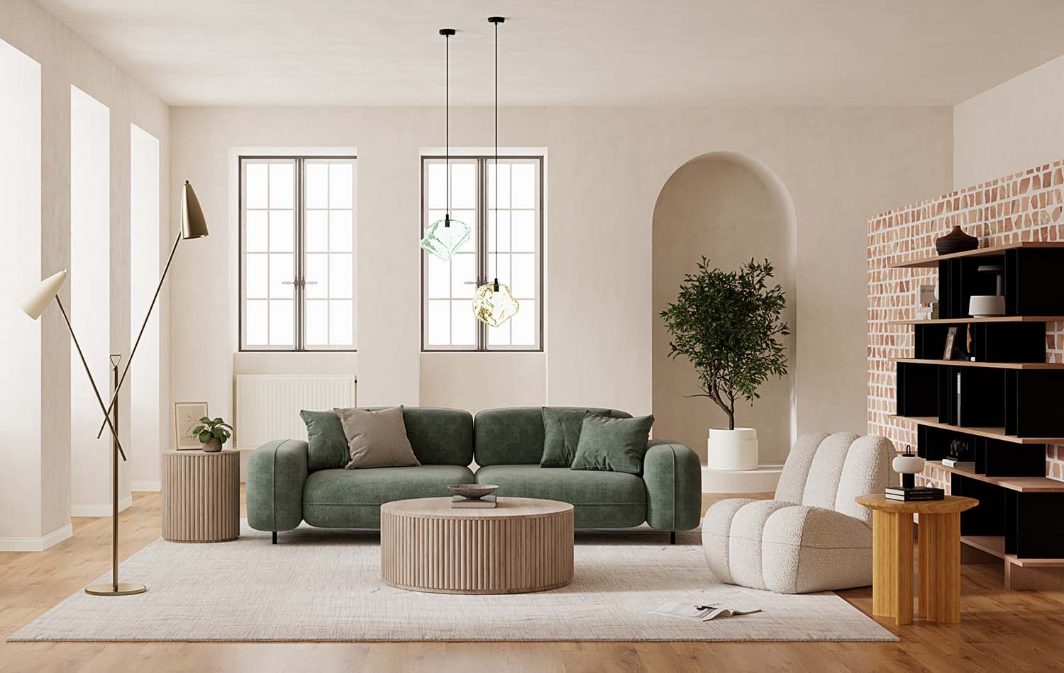 Откройте для себя мечтательный комфорт минималистичного двухместного дивана MIGLIO