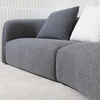 Современный изогнутый диван для гостиной, белый бархат, секционная ткань-букле, креативный изогнутый диван, набор для дома, салона красоты, квартиры