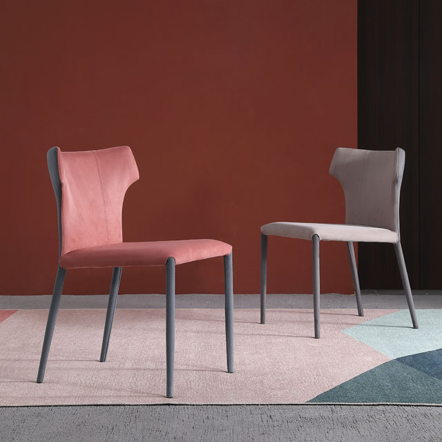 Nordic Kitchen Dining Room Pink Dining Chair