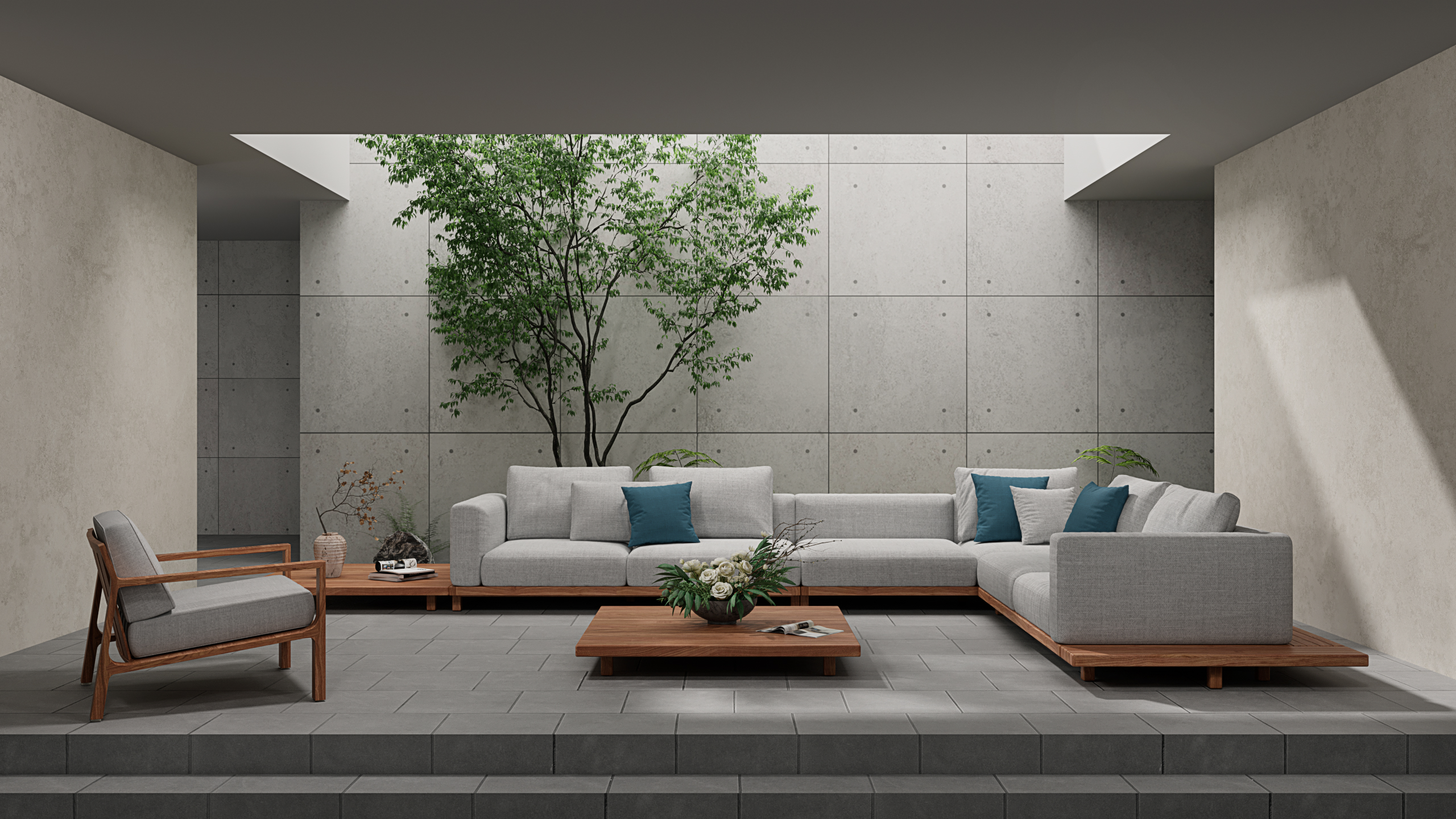 современный диван в гостиной