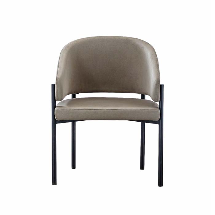 Velvet Modern Restaurant Metal Dining Chair with Arms